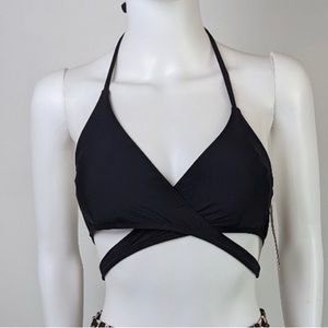 J. Crew wrap halter bikini top